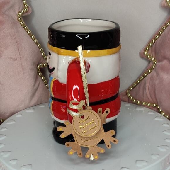 Holly‎ and Joy Red Nutcracker Soldier Figural Christmas Mug - Picture 5 of 10